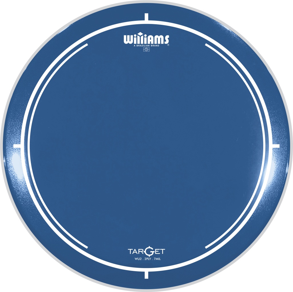 WU2-7MIL-18 Target Series Blue Пластик для бас-барабана 18", синий, Williams
