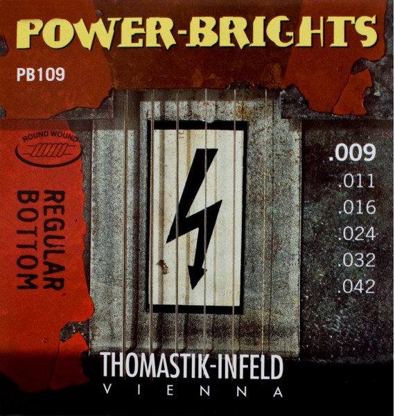 PB109 Power-Brights Regular Bottom Комплект струн для электрогитары, 9-42, Thomastik