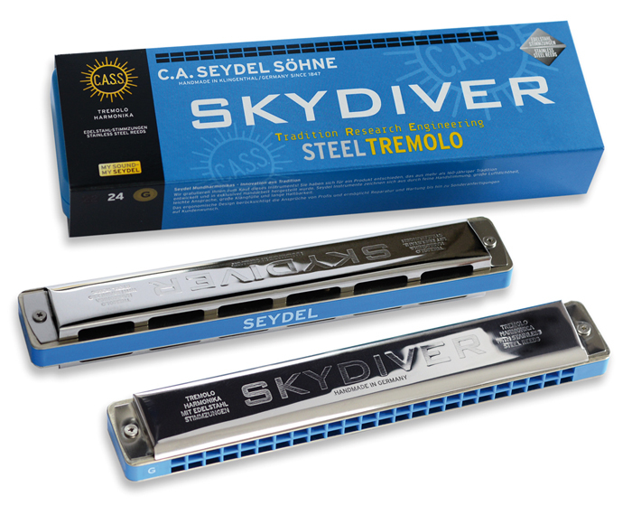 25480DB Skydiver Db Губная гармошка тремоло, Seydel Sohne