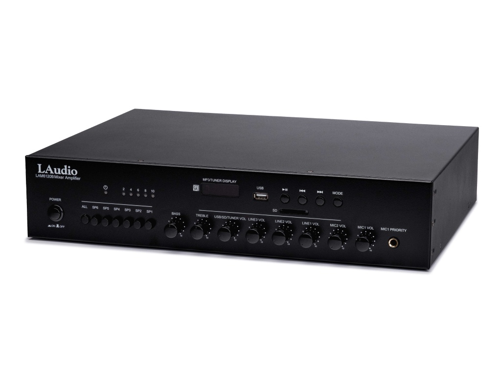 LAM6120B Усилитель мощности трансляционный, 120Вт, LAudio