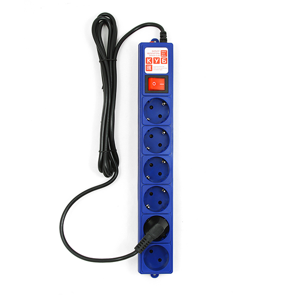 SPG(5+1)-B-co10 PowerCube Фильтр-удлинитель 3м 10А/2,2кВт, Электрическая мануфактура