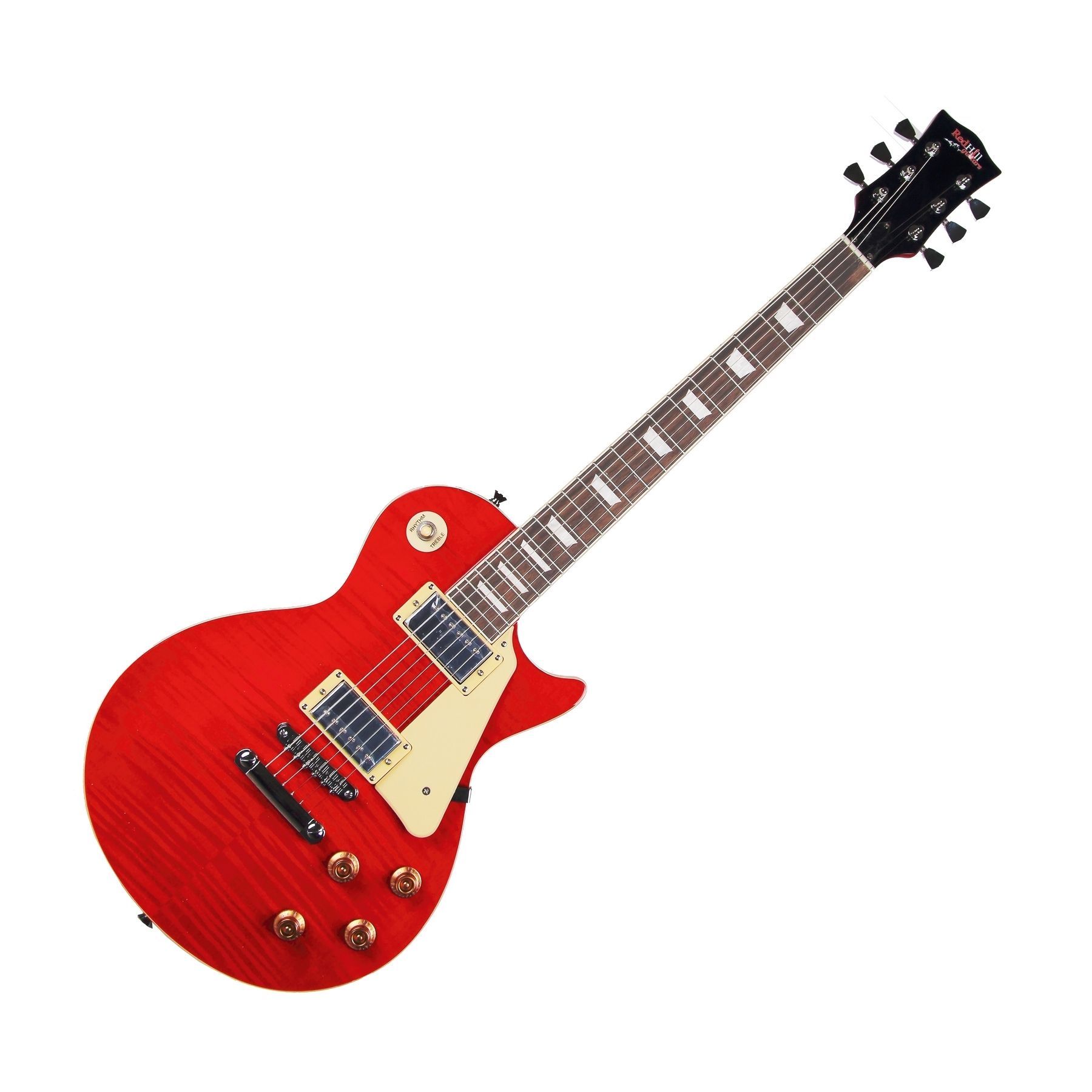 REDHILL LPX200 TRD - электрогитара, Les Paul, H+H, клен/окоуме, цвет прозрачный красный