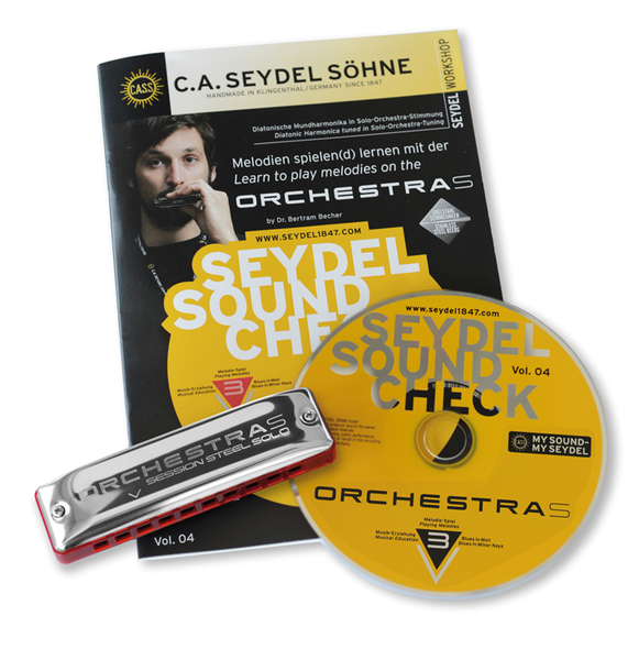 40005 Soundcheck Vol.4 ORCHESTRA S Beginner Pack Губная гармошка +буклет и CD, Seydel Sohne