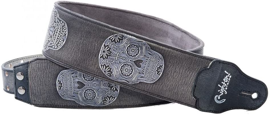 8401050080707 Leathercraft Sugar Black Ремень для гитары, RightOn Straps