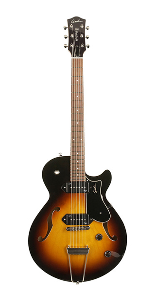 039449 Montreal Premiere Sunburst P90 HG Электрогитара арктоп, с чехлом, Godin