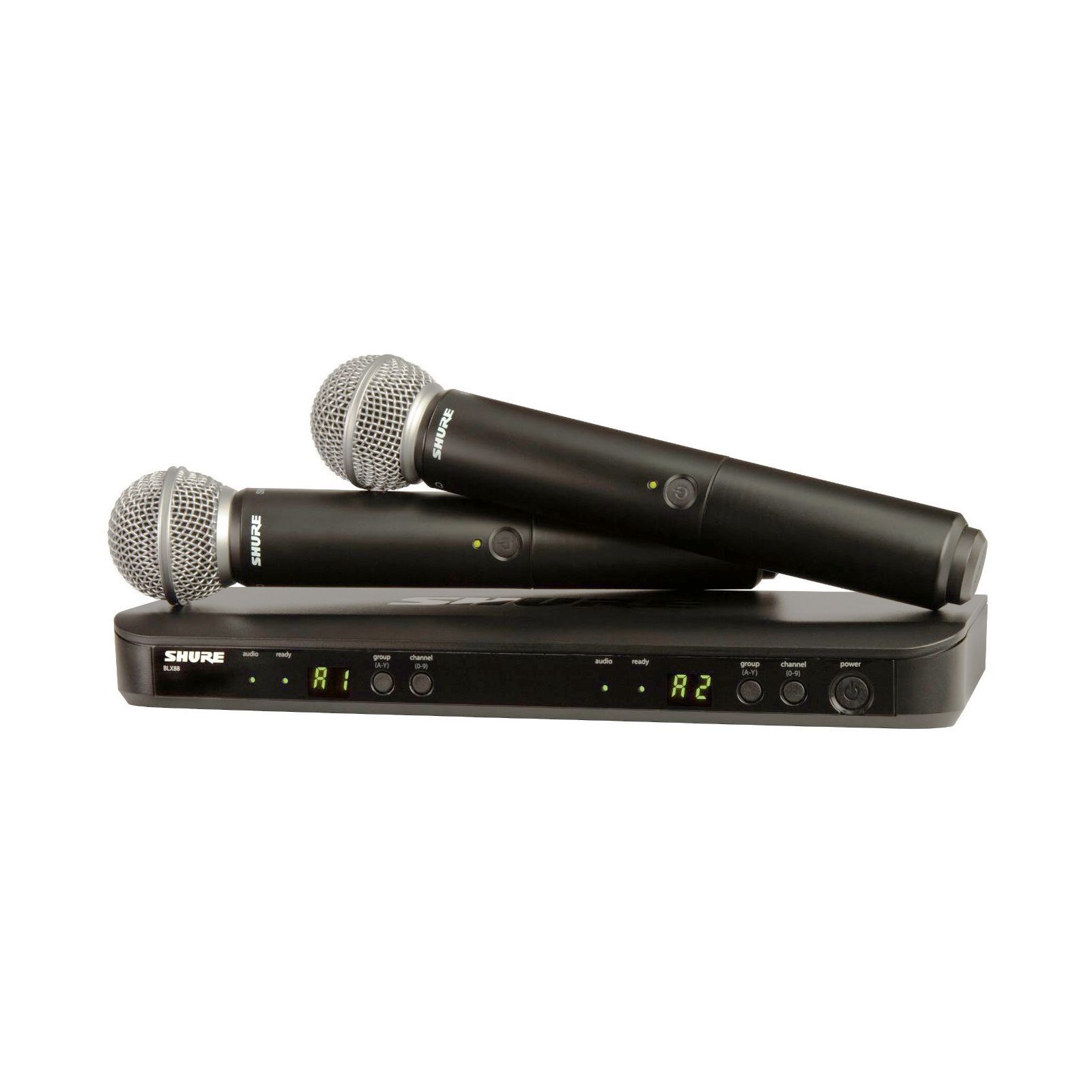 SHURE BLX288E/PG58 M17 - двухканальная радиосистема с 2-мя ручными передатч. PG 58 (662-686 MHz)