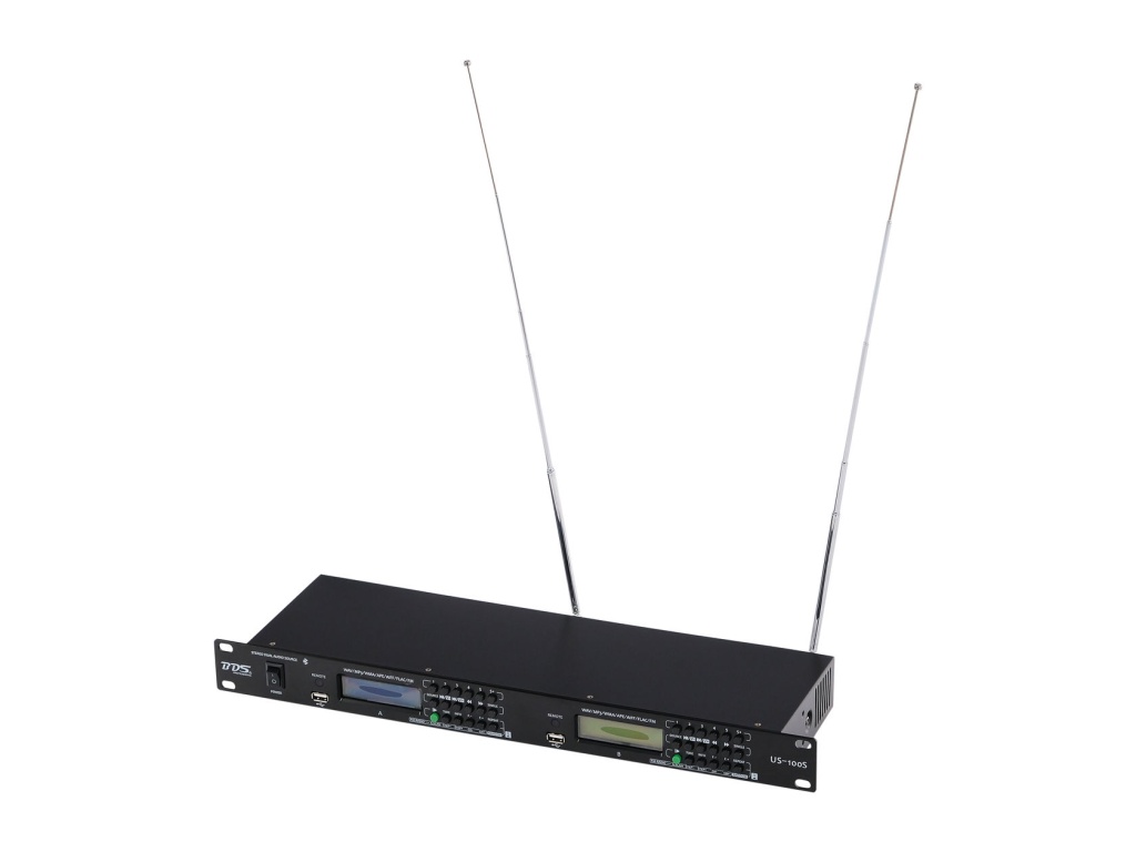 US-100S USB/SD/BT/FM двойной плеер, рэковый, BDS