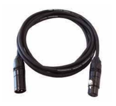 DMX2-15 Кабель DMX, XLR 3p, 15м, Leem