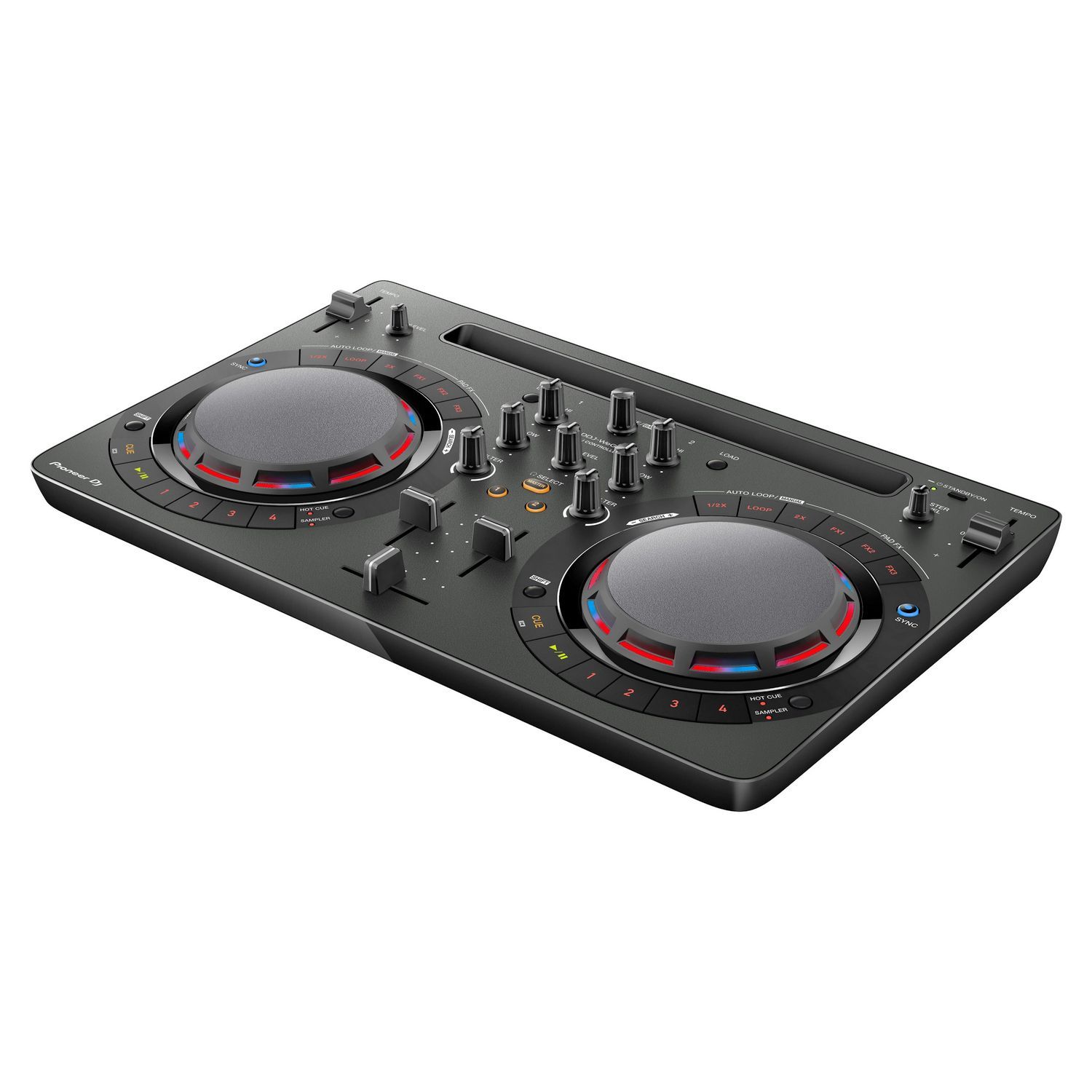 PIONEER DDJ-WEGO4-K - компактный контроллер для iPad и программы WeDJ ( цвет чёрный)