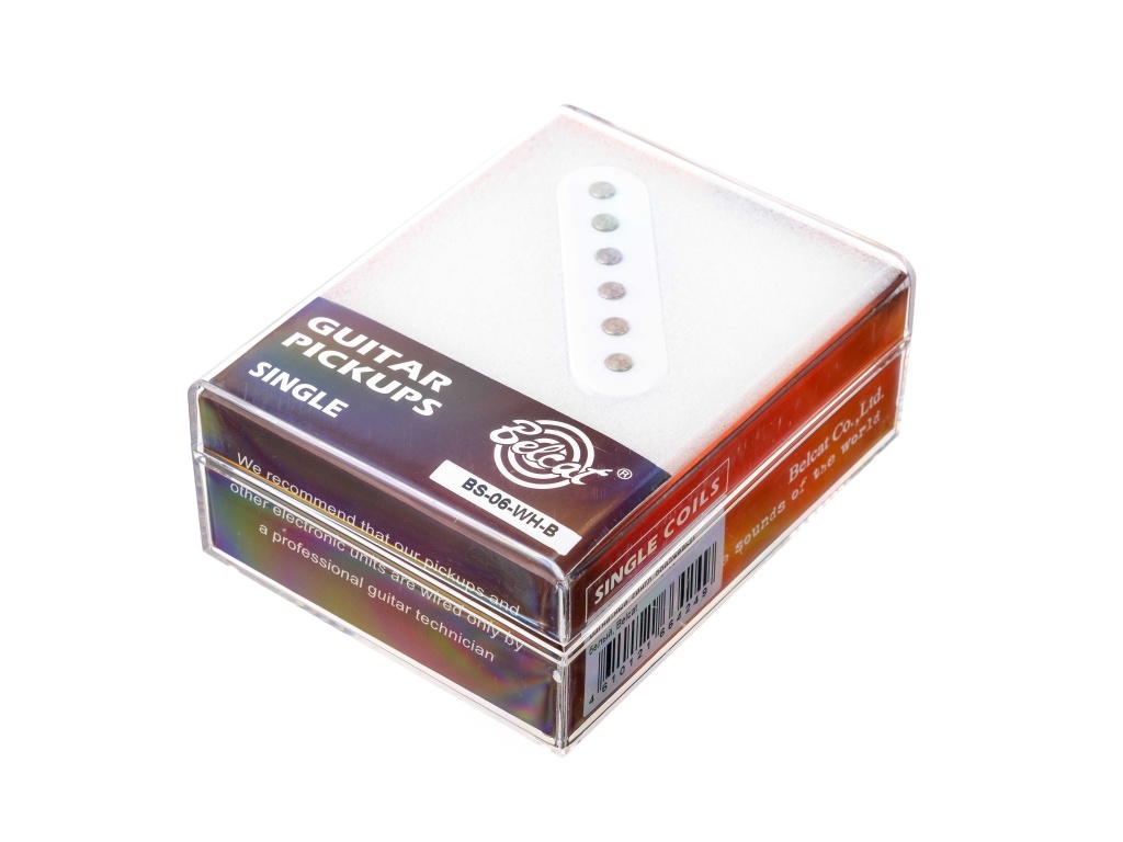 BS-06Bridge-WH Звукосниматель магнитный, сингл, бриджевый, белый, Belcat