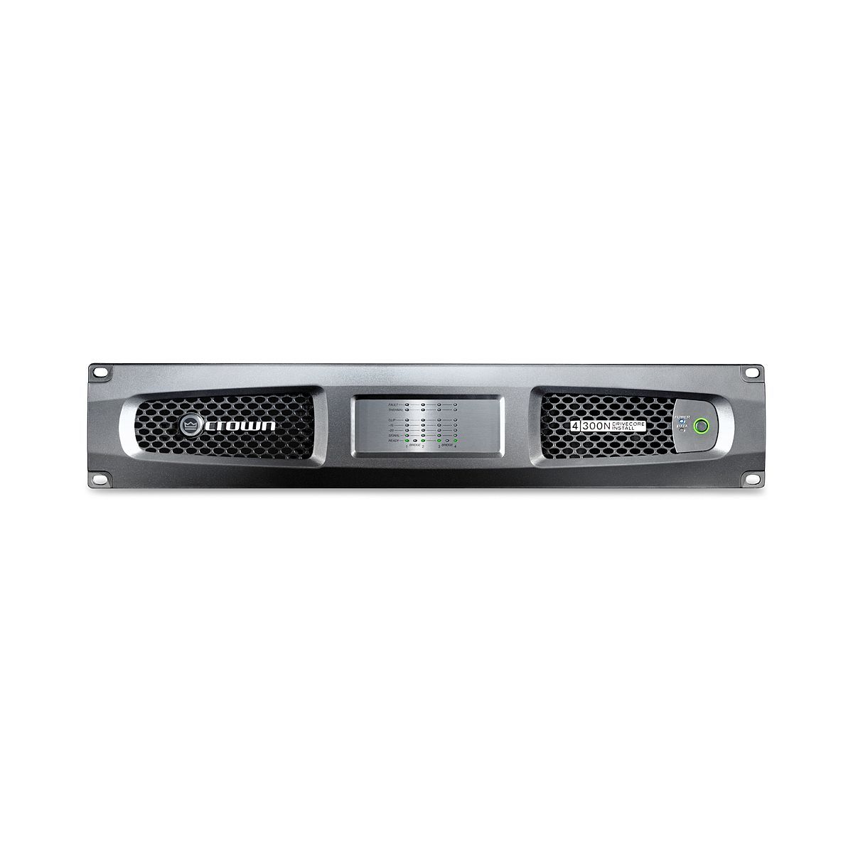 CROWN DCi4|300N - четырехканальный усилитель с DSP и BLU Link. Мощность 4х150Вт/2 Ом, 4х300Вт•4/8 Ом