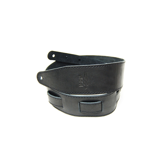 FL660177L11 Leather 11 Ремень для гитары, кожаный, черный, Fidel