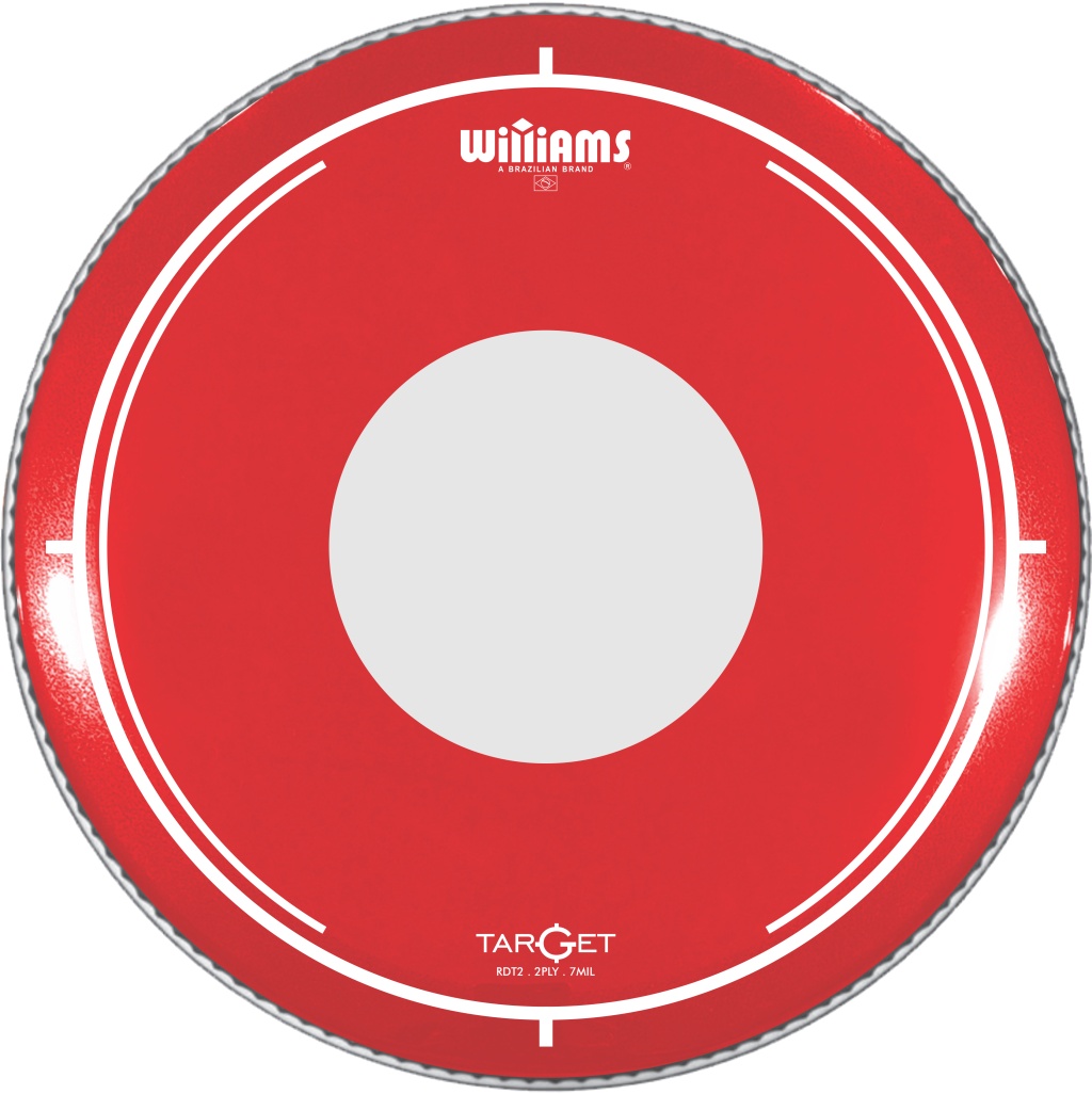 RDT2-7MIL-14 Target Dot Series Red Пластик для малого и том-барабана 14", красный, Williams