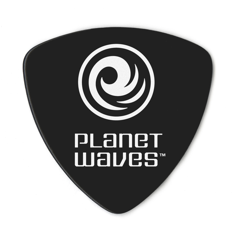 2CBK4-10 Black Celluloid Медиаторы, целлулоид, черные, 10шт, средние, широкие, Planet Waves