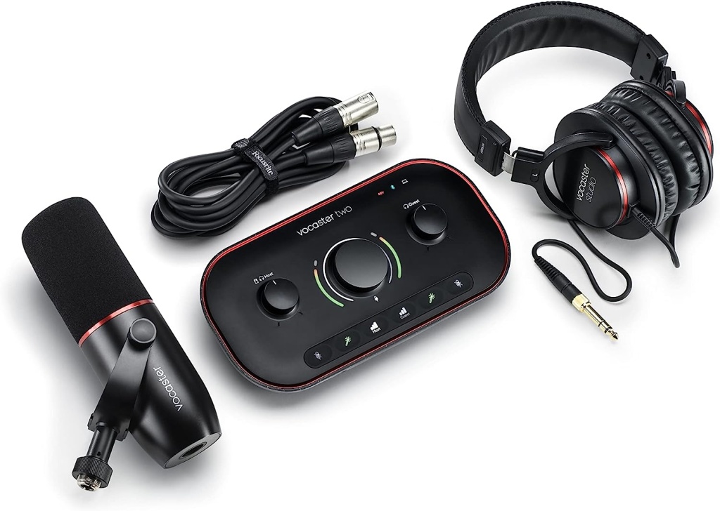 Vocaster-Two-Studio Vocaster Two Studio Комплект Звуковая карта USB, микрофон, наушники, Focusrite