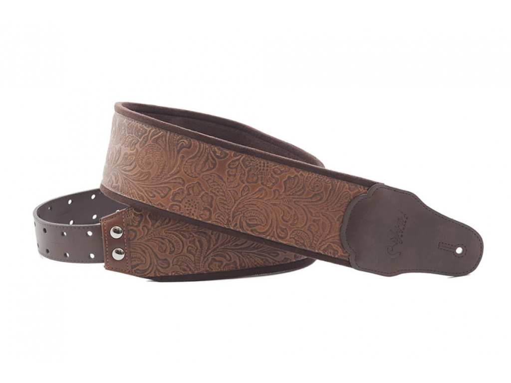 8401010100384 Groove Sandokan Light Brown Ремень для гитары, RightOn Straps