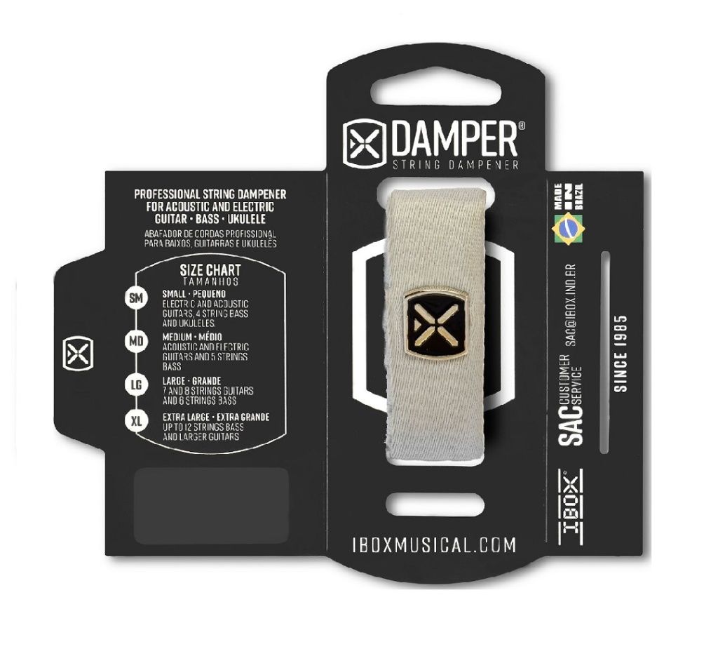 DTLG19 Демпфер гитарный, большой, серый, IBOX