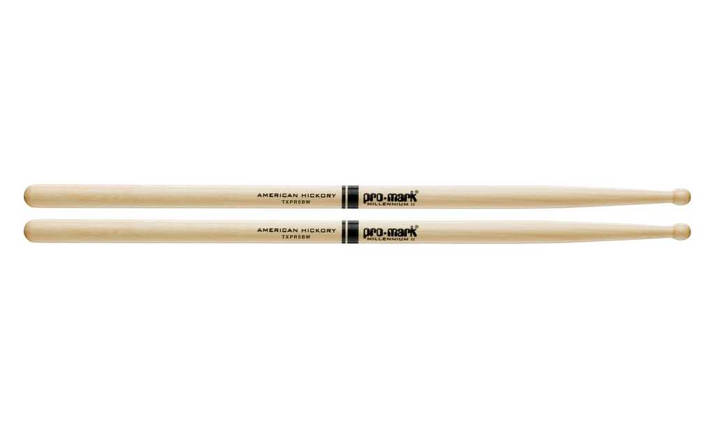 TXPR5BW 5B "Pro-Round" Барабанные палочки, орех гикори, деревянный наконечник, ProMark