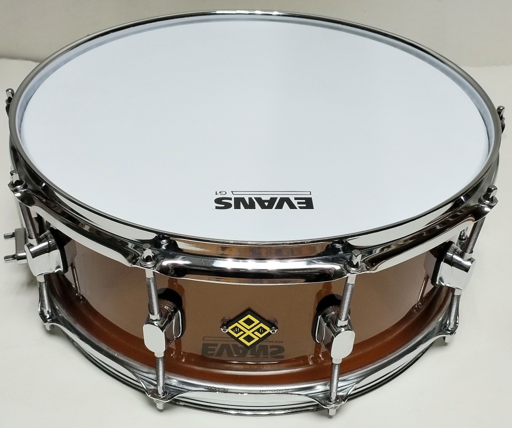 MBAbl-m-1455-10 Малый барабан 14х5.5" из акрила, чёрная дымка, Мастерская Бехтеревых