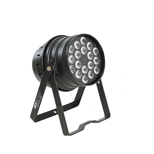 INVOLIGHT LEDPAR184/BK - светодиодный RGBW прожектор, мультичип: 18 шт. 8 Вт (4х2 Вт RGBW), DMX