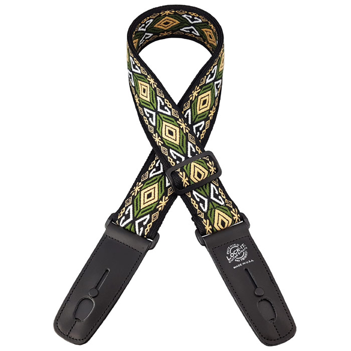 LIS-071-EI Retro series Ремень для гитары с блокировкой, Lock-It Straps, D'Andrea