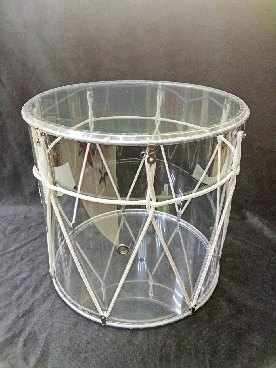 MZ-B34plexK Барабан кавказский 13,5", плексиглас, прозрачный, с чехлом, MEZZO