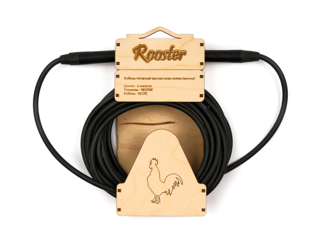RUS0206 Кабель инструментальный, 6м, Rooster