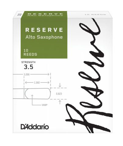 DJR1035 Reserve Трости для саксофона альт, размер 3.5, 10шт, Rico