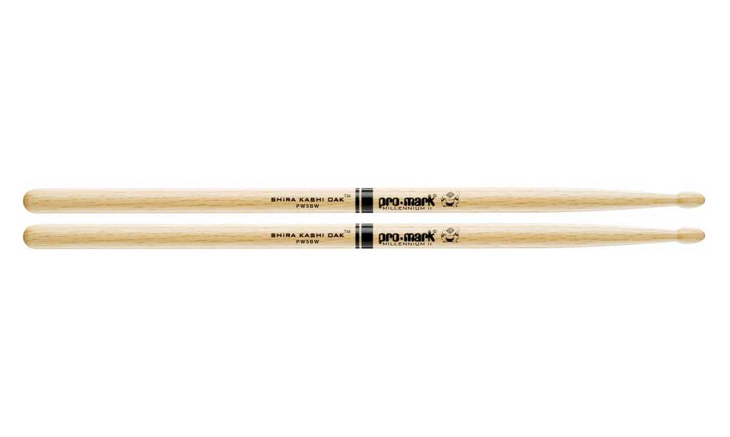 PW5BW-4 Shira Kashi 5B Барабанные палочки, деревянный наконечник, 4 комплекта по цене 3, ProMark