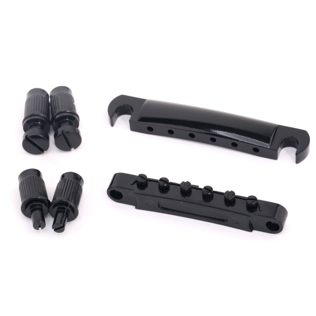 M678 Бридж Tune-O-Matic и стоп-бар для Gibson Les Paul, черный, Musiclily