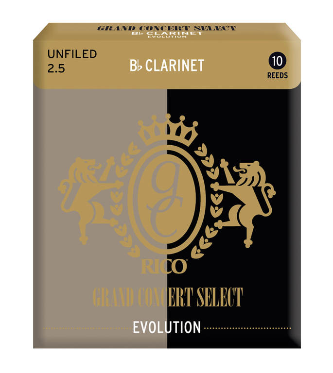 RGE10BCL250 Grand Concert Select Evolution Трости для кларнета Bb, размер 2.5, 10шт, Rico
