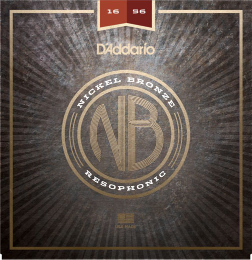 NB1656 Nickel Bronze Комплект струн для резонаторной гитары, 16-56, D'Addario