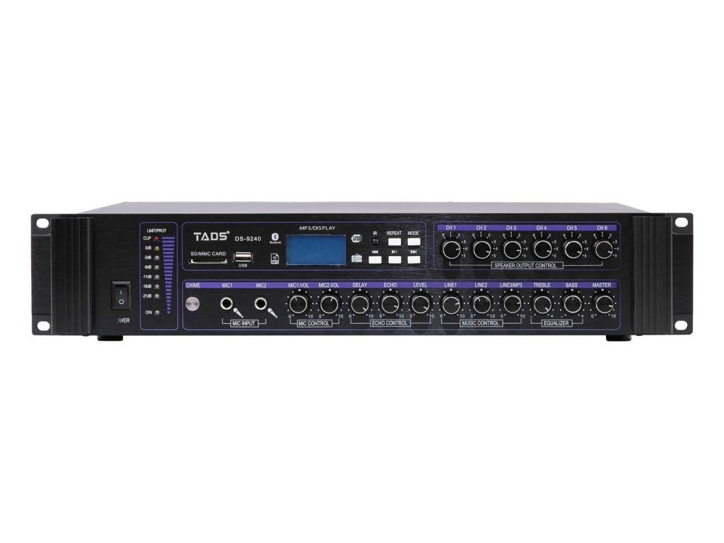 DS-9240 Усилитель мощности трансляционный, 240Вт, TADS