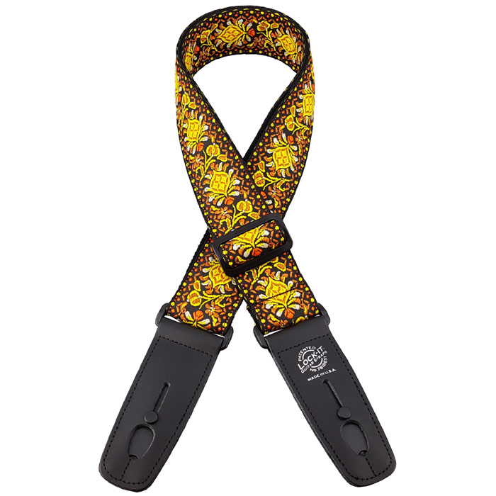 LIS-064-LC Retro series Ремень для гитары с блокировкой, Lock-It Straps, D'Andrea
