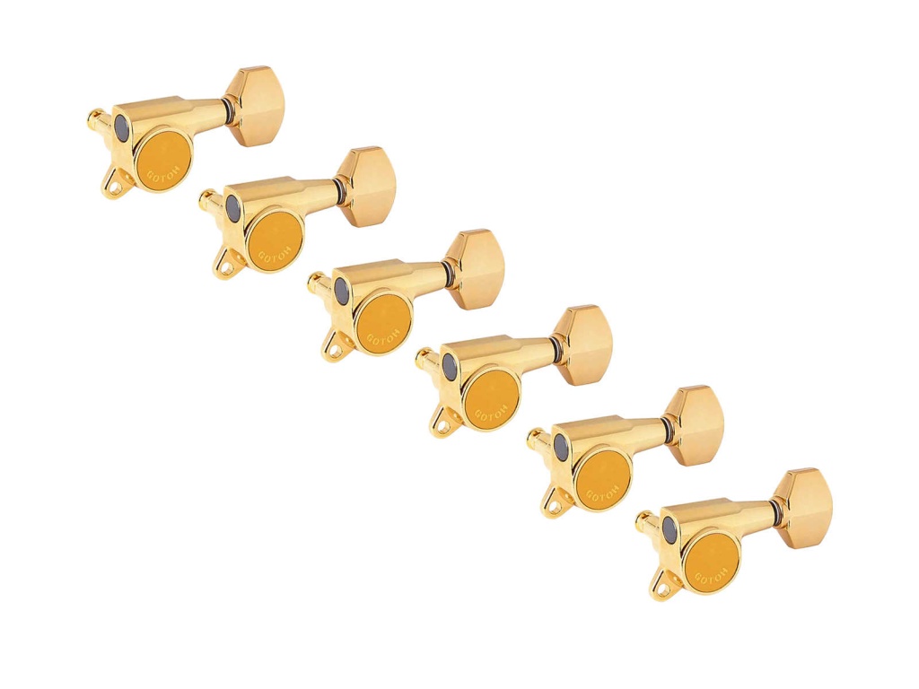 SG381-07-GG-L6 Колки для гитары 6л, золото, Gotoh