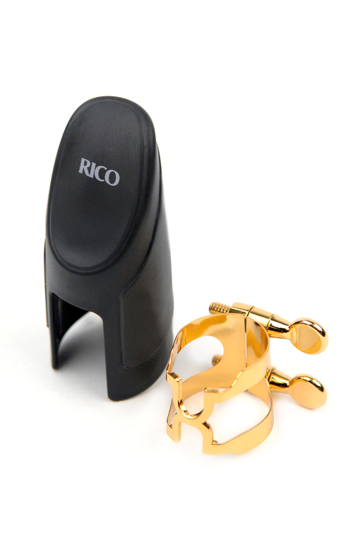 HCL1G H-Ligature Лигатура с колпачком для кларнета Bb, позолоченная, Rico