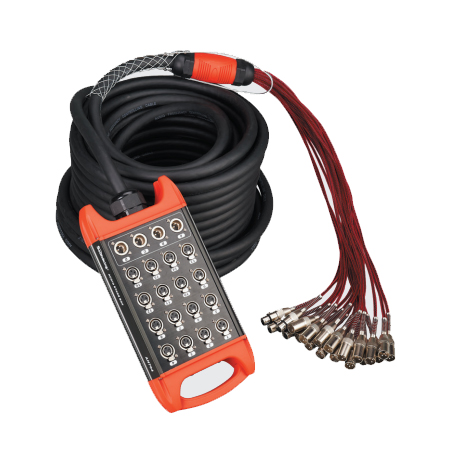 BCB403-10m Сценическая коммутационная коробка 16хXLR входов + 4хXLR выхода, 10м, Soundking