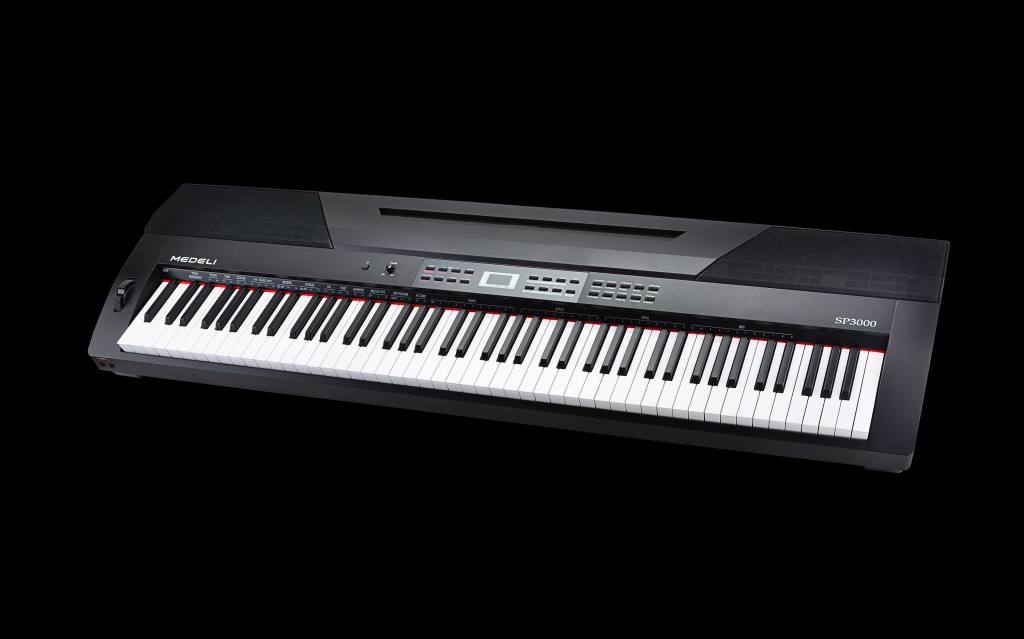 SP3000+stand Slim Piano Цифровое пианино, со стойкой (2 коробки), Medeli