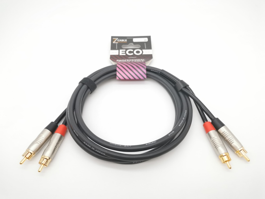 E27-2RCA-2RCA-0100-0 Кабель аудио 2хRCA-2хRCA, 1м, ZZcable