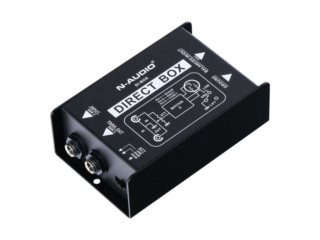 DI-1 D.I. Box Дибокс, Преобразователь сигнала для гитары, пассивный, N-Audio