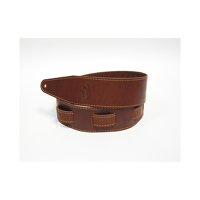 FL66027L11 Leather 11 Ремень для гитары, кожаный, каштан, Fidel