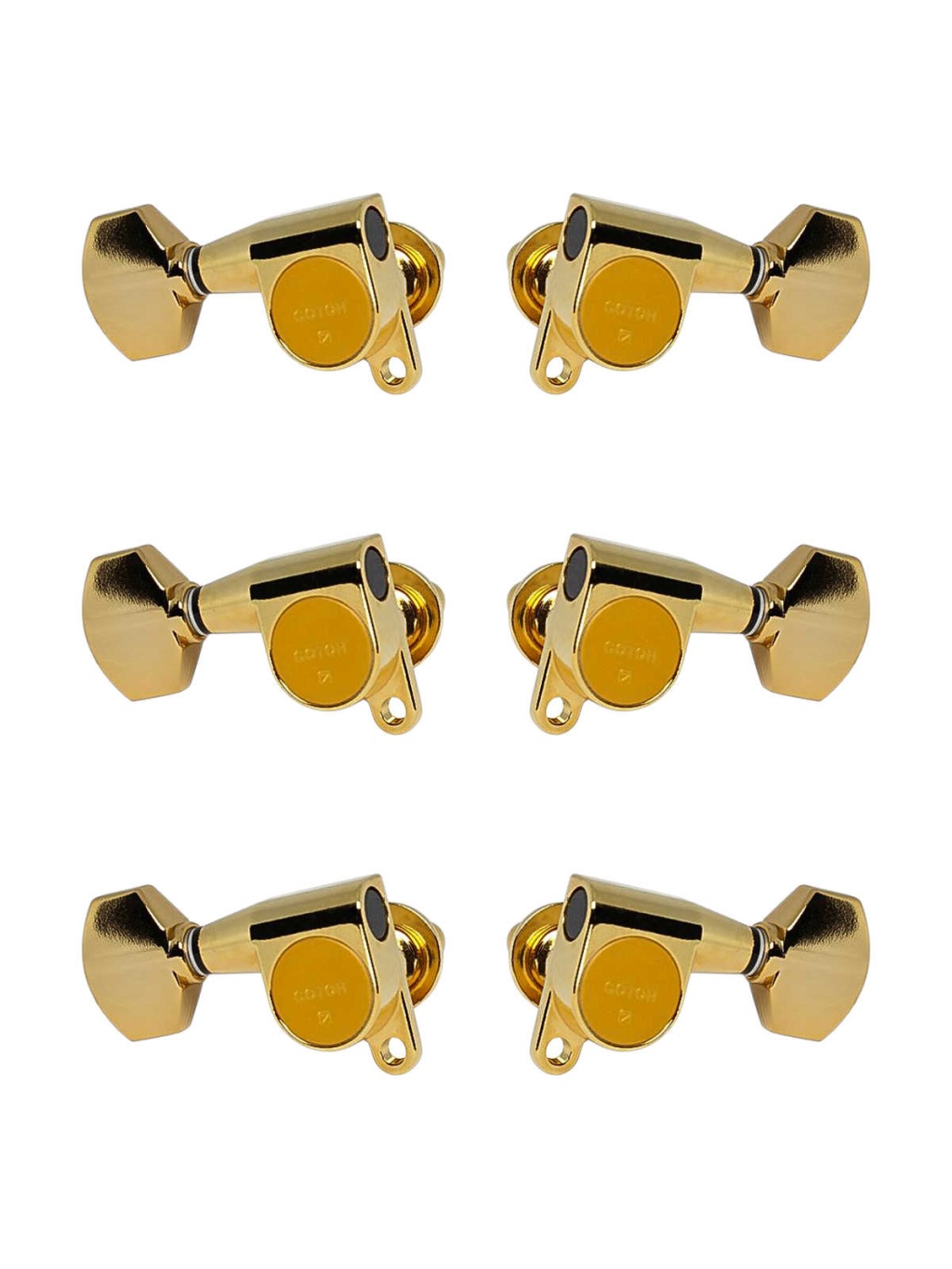 SG360-07-GG-L3+R3 Колки для гитары 3+3, золото, Gotoh