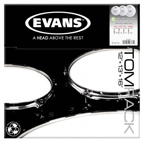 ETP-G12CTD-S G12 Coated Standard Набор пластика для том барабана 12"/13"/16", Evans