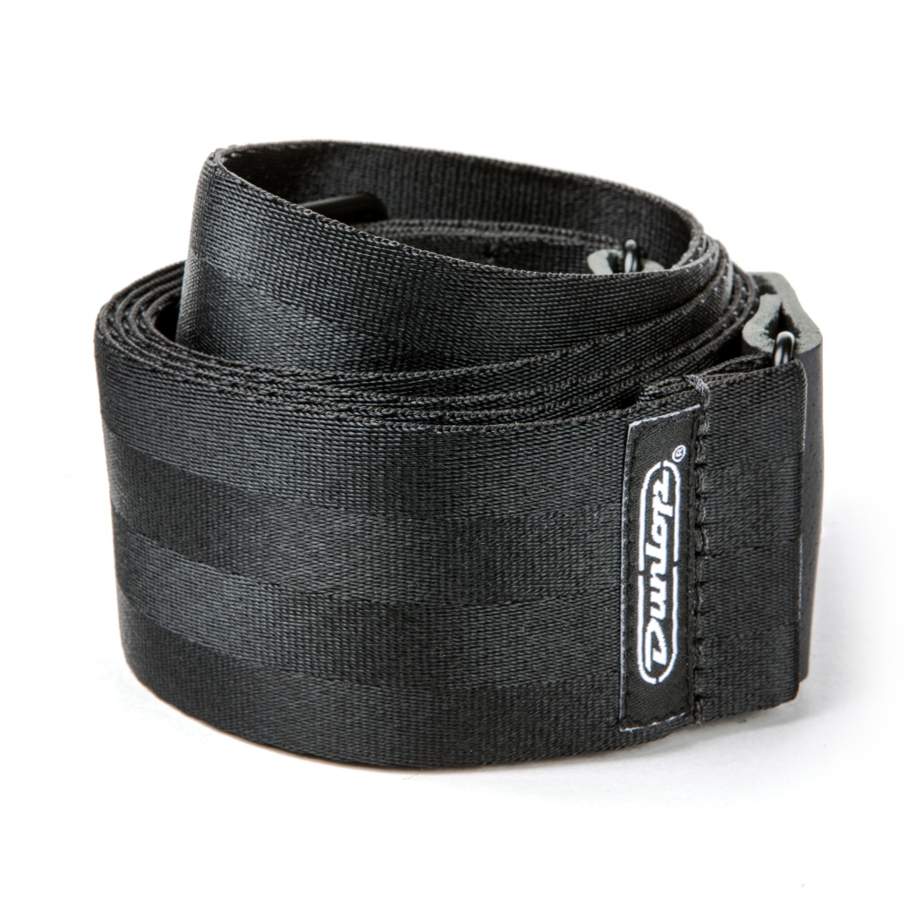 DST70-01BK Deluxe Seatbelt Ремень для гитары, черный, Dunlop