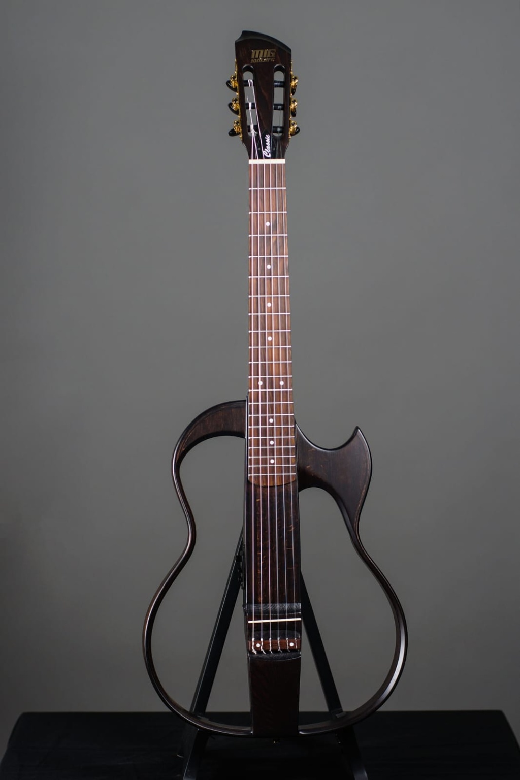 SG4AD23 SG4 Сайлент-гитара, темный орех, MIG Guitars