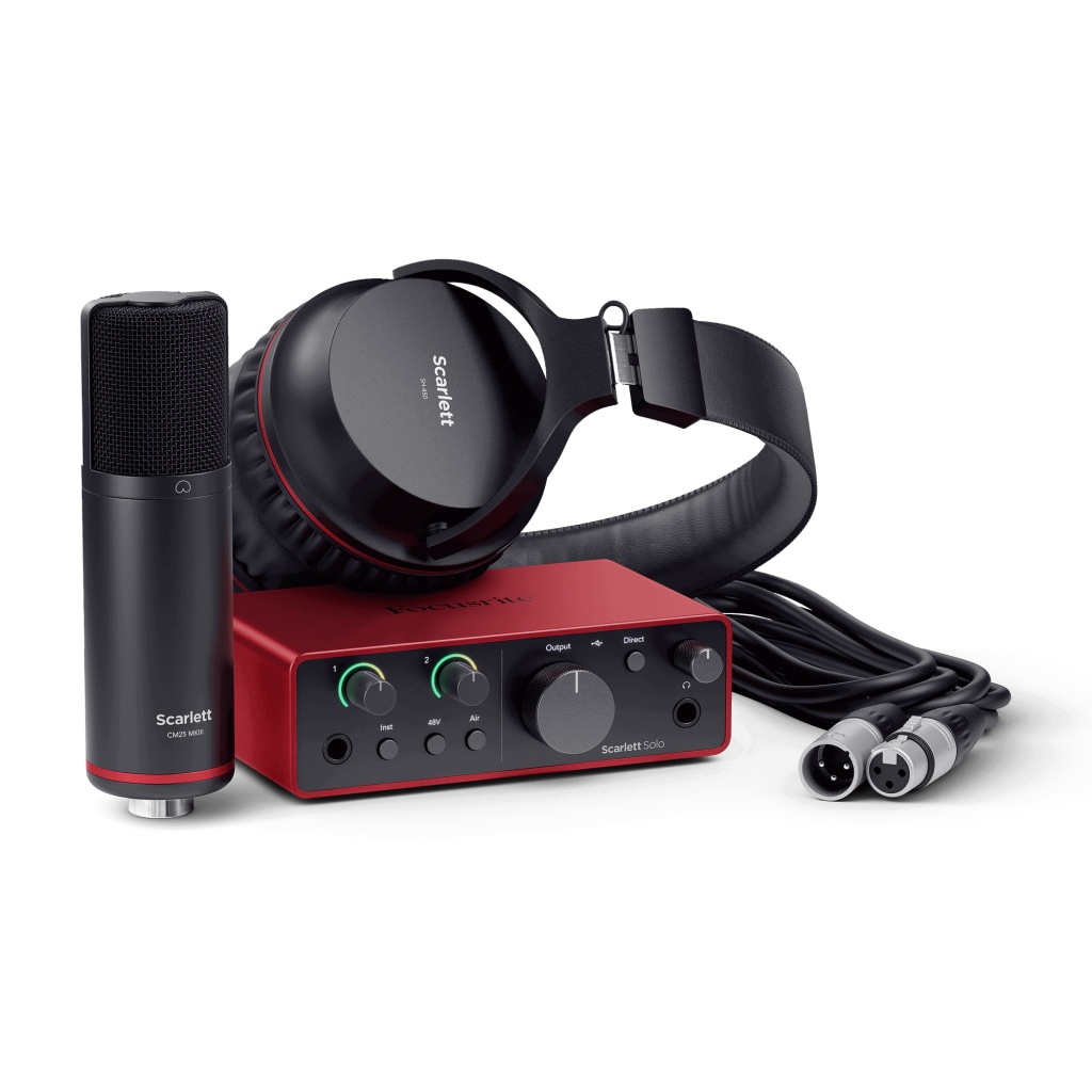 Scarlett-Solo-Studio-4th Комплект звуковая карта USB, микрофон, наушники, Focusrite