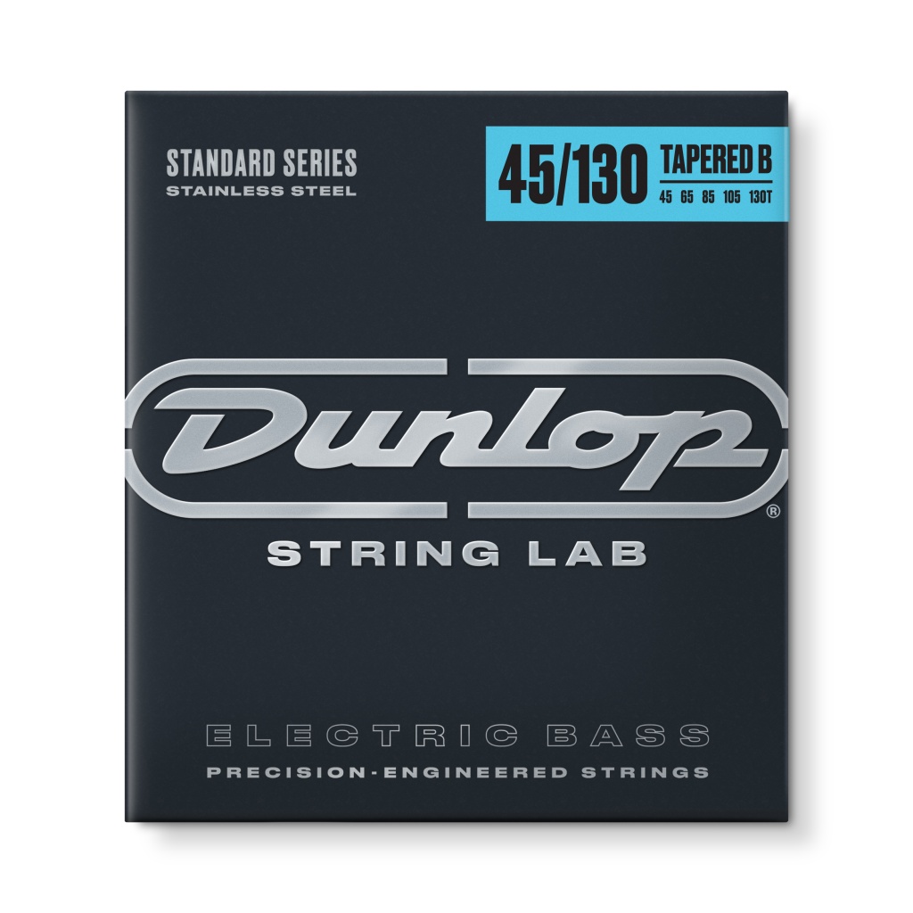 DBS45130T Tapered B Комплект струн для 5-струнной бас-гитары, нерж.сталь, Medium, 45-130, Dunlop