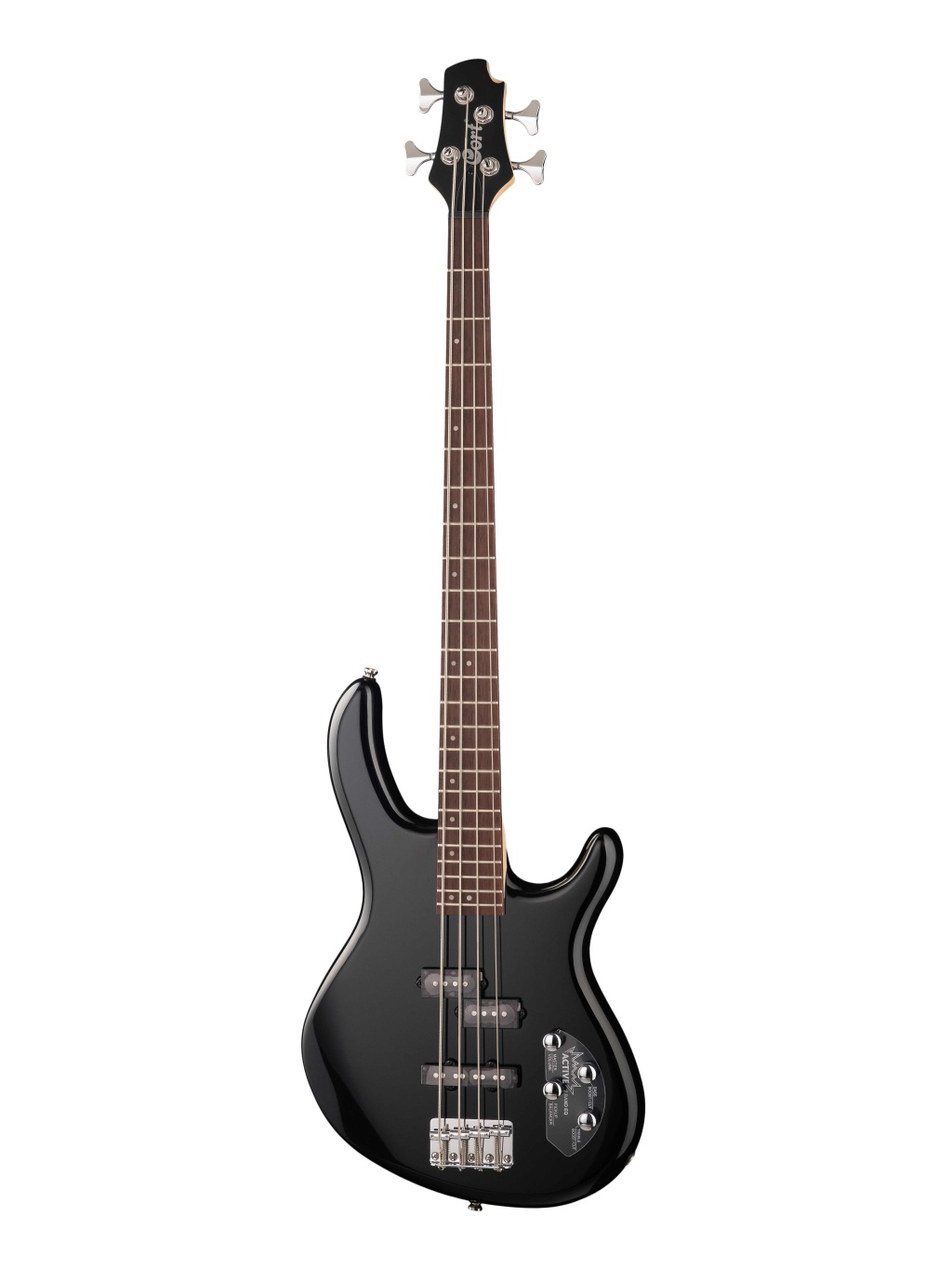 Action-Bass-Plus-WBAG-BK Action Series Бас-гитара, черная, с чехлом, Cort