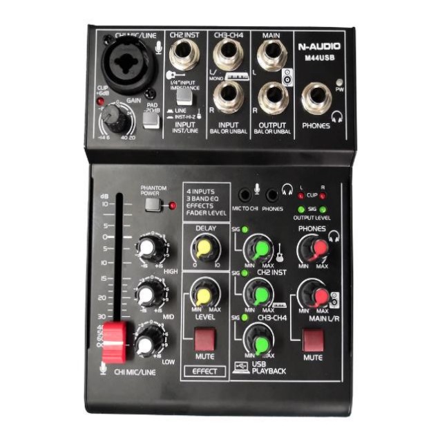 M44USB Микшер, 4 канала, N-Audio
