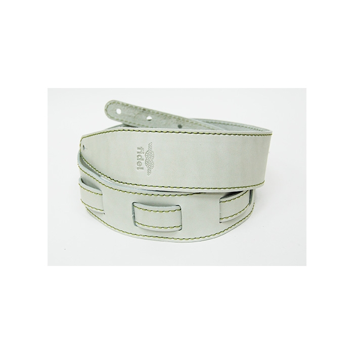 FL66024L11 Leather 11 Ремень для гитары, кожаный, винтажно-белый, Fidel